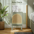Set of 2 rattan bedside tables – image 5