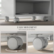 White mobile printer cabinet – image 5