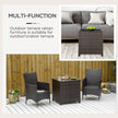 Square rattan side table – image 5