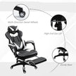 Racing gaming chair with footrest – image 7