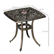 Bronze square side table – image 3