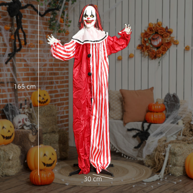 165cm Animated Clown with Glowing Eyes & Sound – image 3 of 9