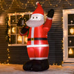 8ft Santa Christmas Inflatable displayed outside a decorated home