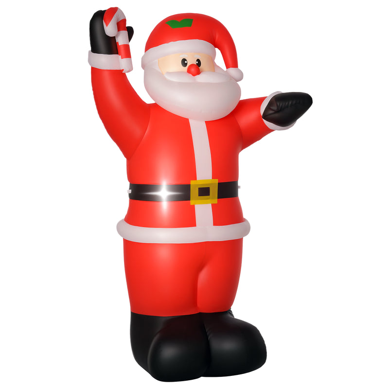 8ft Santa on a white background