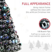 HOMCOM 4ft Artificial Prelit Christmas Tree, Snow Xmas Tree with Colourful LED Lighting Fiber Optics, Green White – view 5