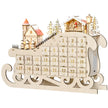 Wooden Sleigh Advent Calendar on a white background