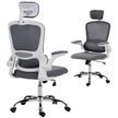 HOMCOM Mesh Back Office Chair, with Lumbar Support - Charcoal Grey – view 10