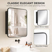 Black compact mirror cabinet – image 7