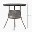 Square rattan dining table – image 3