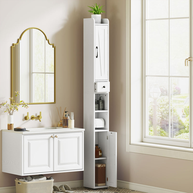Slim 185 cm bathroom cabinet – image 10