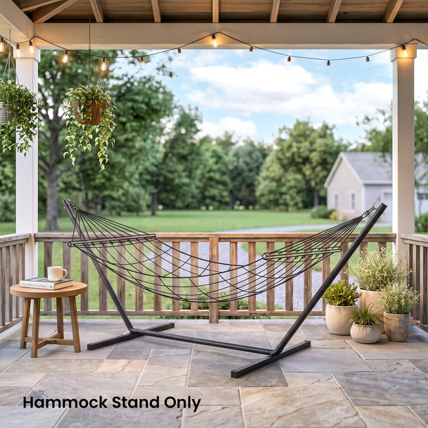 Outsunny 3.6m Extra-long Universal Hammock Stand Metal Frame Garden Camping Picnic Outdoor Patio Replacement – Stand – view 2