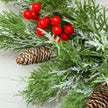 Close-up of the wreath foliage