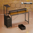 Black RGB gaming desk – image 3