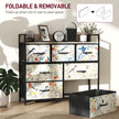 Wide 7-drawer fabric chest of drawers – image 6