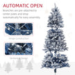 6ft blue snow-flocked Christmas tree – image 6