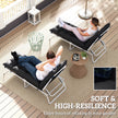 Black sun lounger cushions 190 x 56 cm – image 5