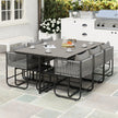10-seater rattan cube dining set – image 10