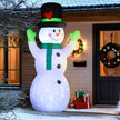 10ft Snowman Christmas Inflatable on a white background