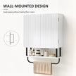 White wavy door wall cabinet – image 6