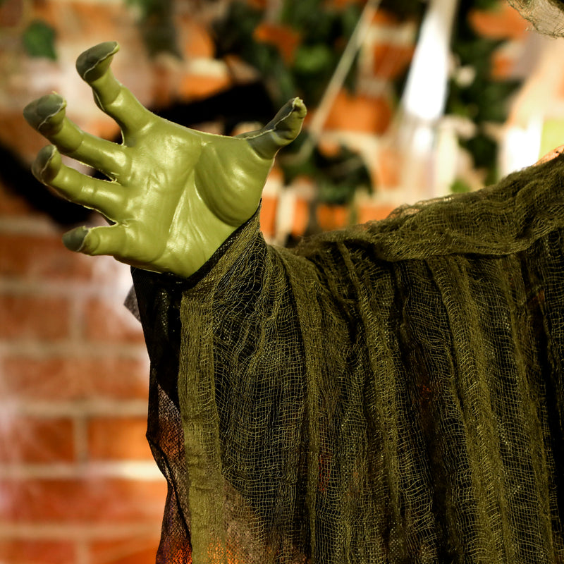 170cm Hanging Animated Witch with Glowing Eyes – image 9 of 9
