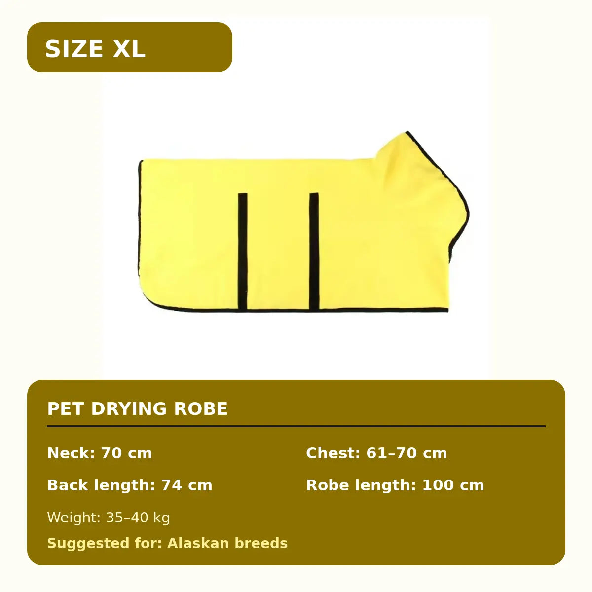 Quick-Dry Hooded Dog Bathrobe Towel