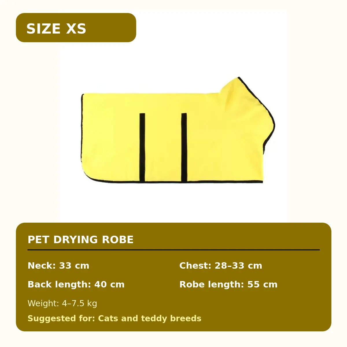 Quick-Dry Hooded Dog Bathrobe Towel