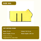 Quick-Dry Hooded Dog Bathrobe Towel
