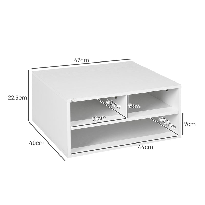 White desktop printer stand – image 3