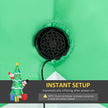 Built-in fan for inflating the display