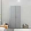 Grey panel door wardrobe – image 7
