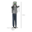210cm Animated Skeleton Werewolf with Glowing Eyes – image 3 of 9