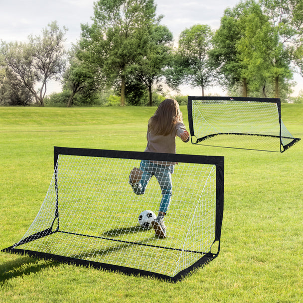 Black folding football goals – image 2