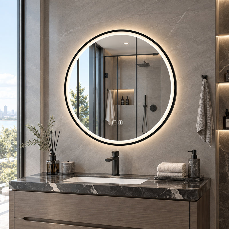 60cm round LED mirror – image 8