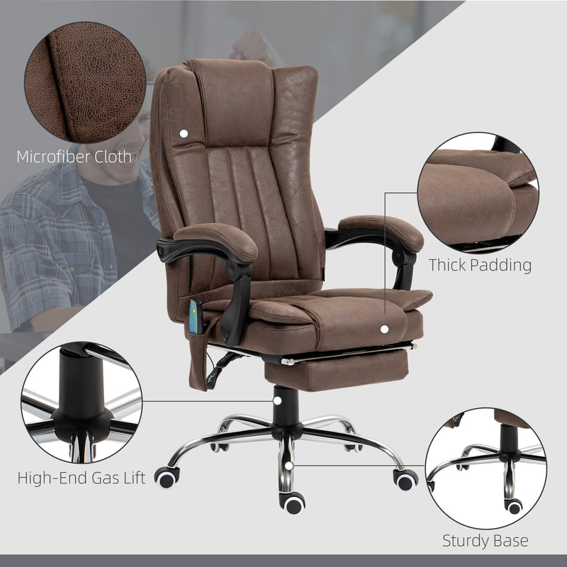 Dark brown massage office chair – image 7