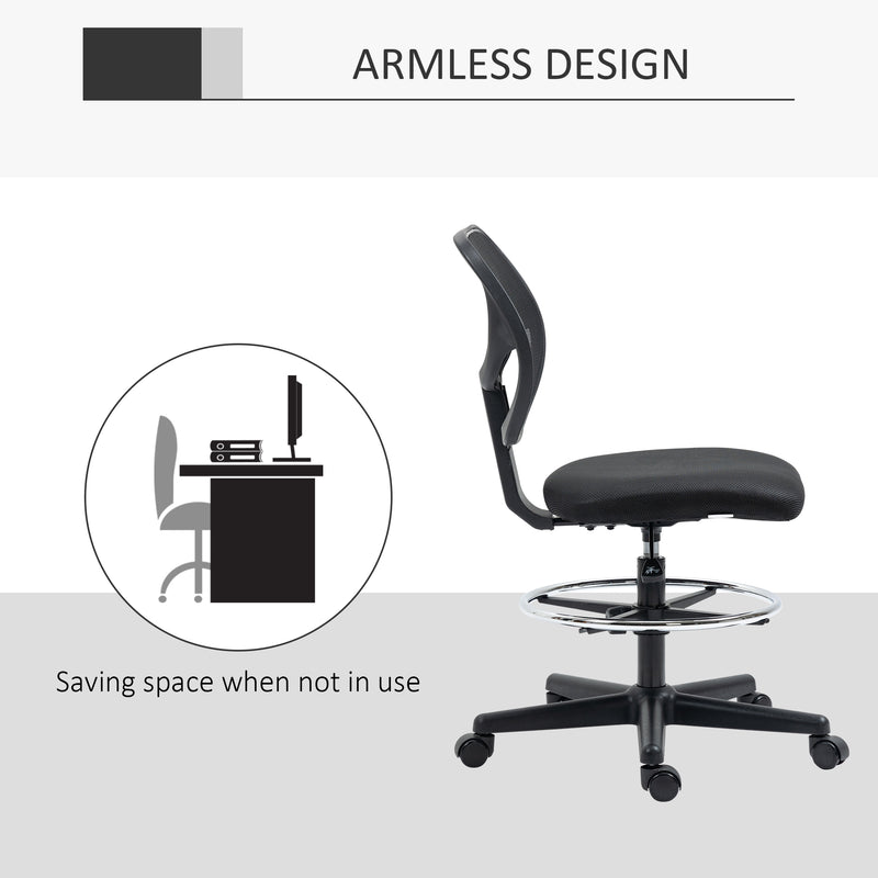 Armless mesh draughtsman chair – image 7