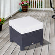 Black rattan footstool – image 8