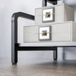 Black 3-tier printer stand – image 9