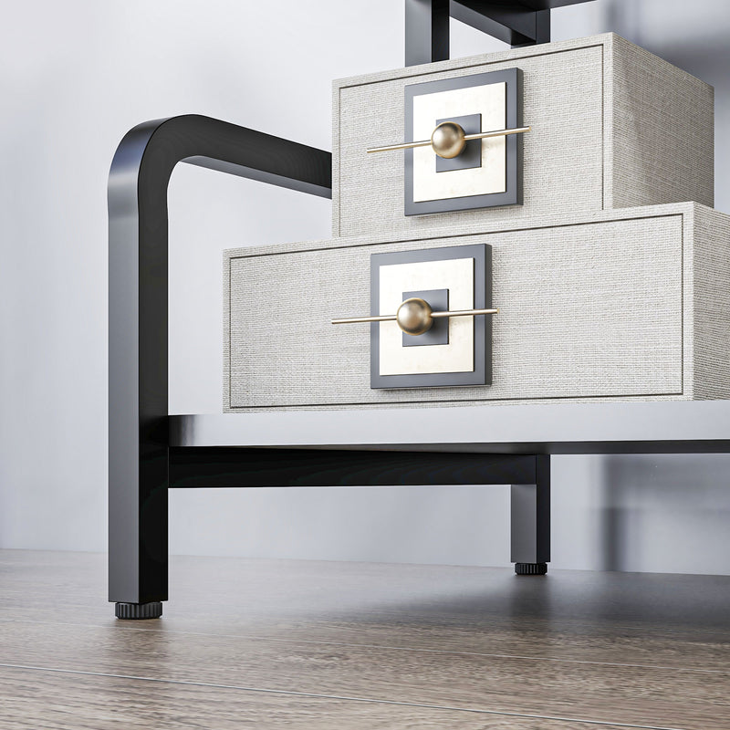 Black 3-tier printer stand – image 9