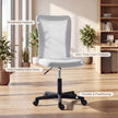 Vinsetto Mesh Office Chair Armless Swivel Executive Computer Desk Chair Adjustable Height Wheels White – view 4