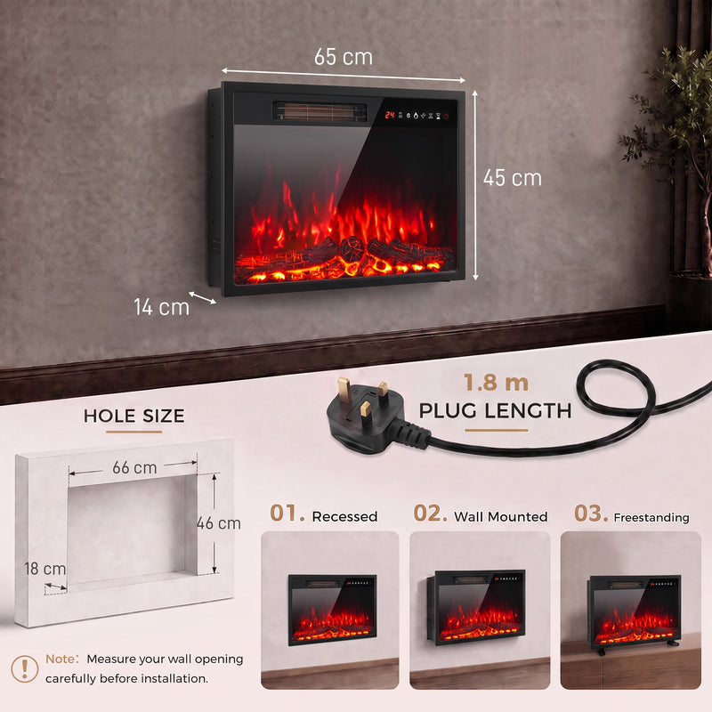 Recessed electric fire insert – image 3