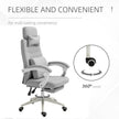 Reclining office chair with footrest – image 7