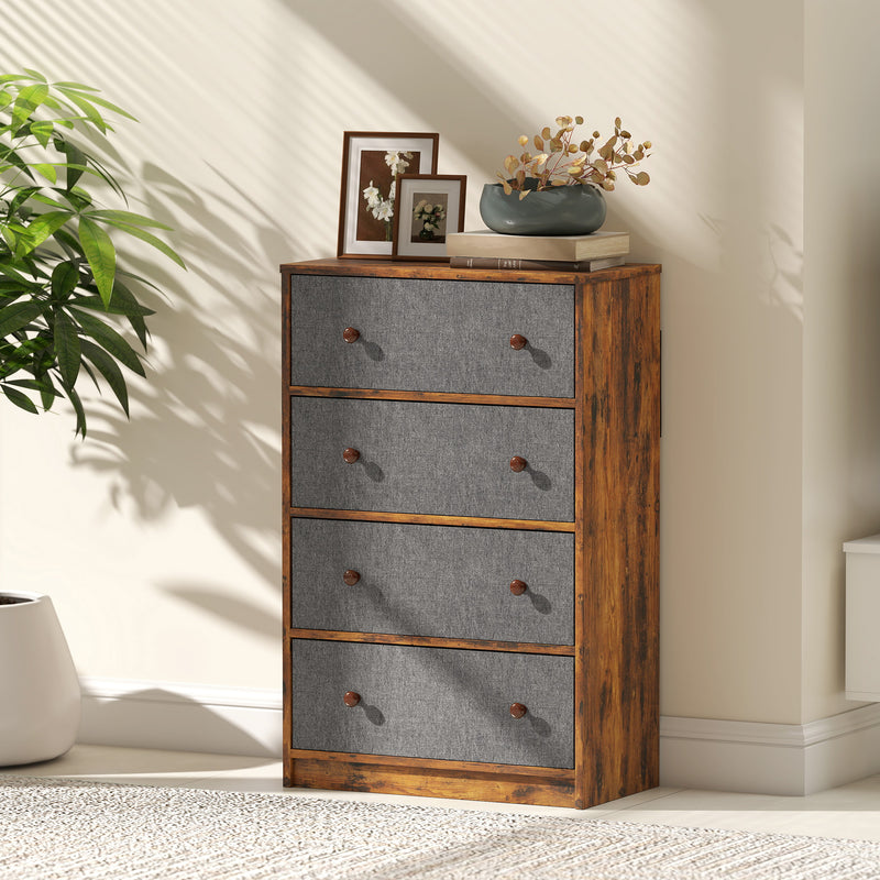 4-drawer fabric chest of drawers – image 9