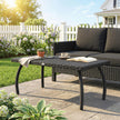 PE rattan garden coffee table black – image 10