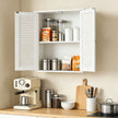 White louvered wall cabinet – image 9