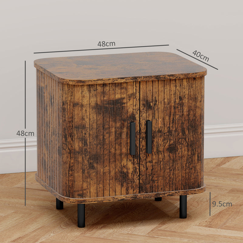 Tambour bedside table – image 3