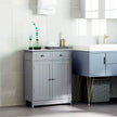 Grey 2-drawer bathroom cabinet – image 2