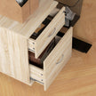 Under-desk 2-drawer filing cabinet – oak – image 8