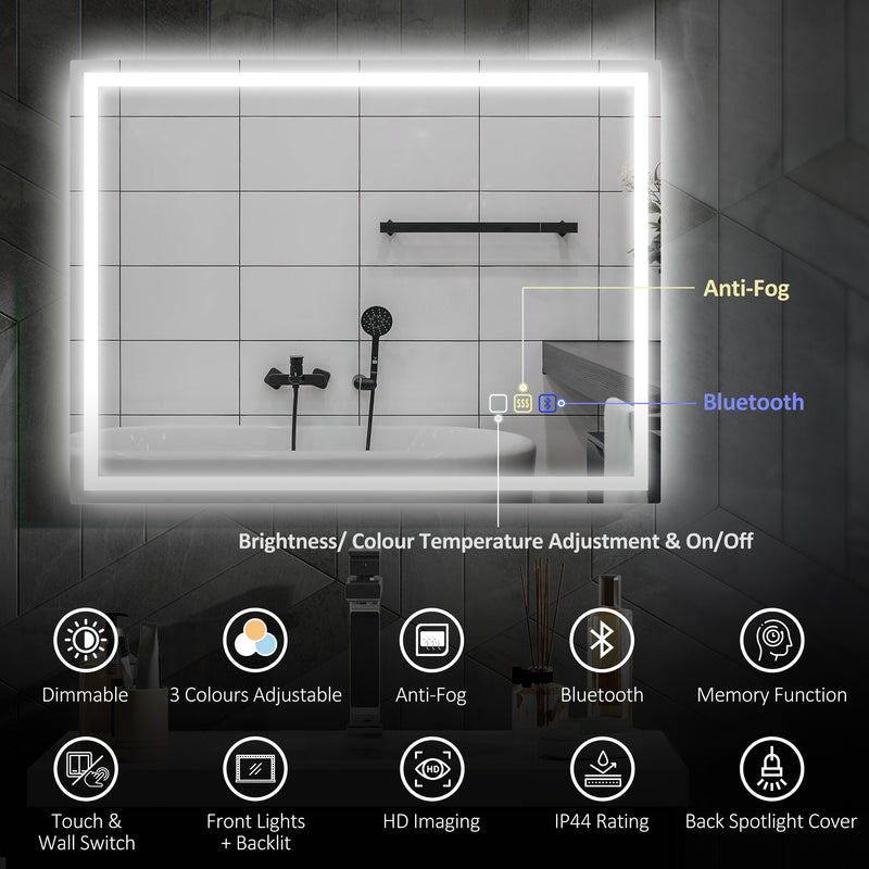 80 x 60 cm backlit LED mirror – image 4