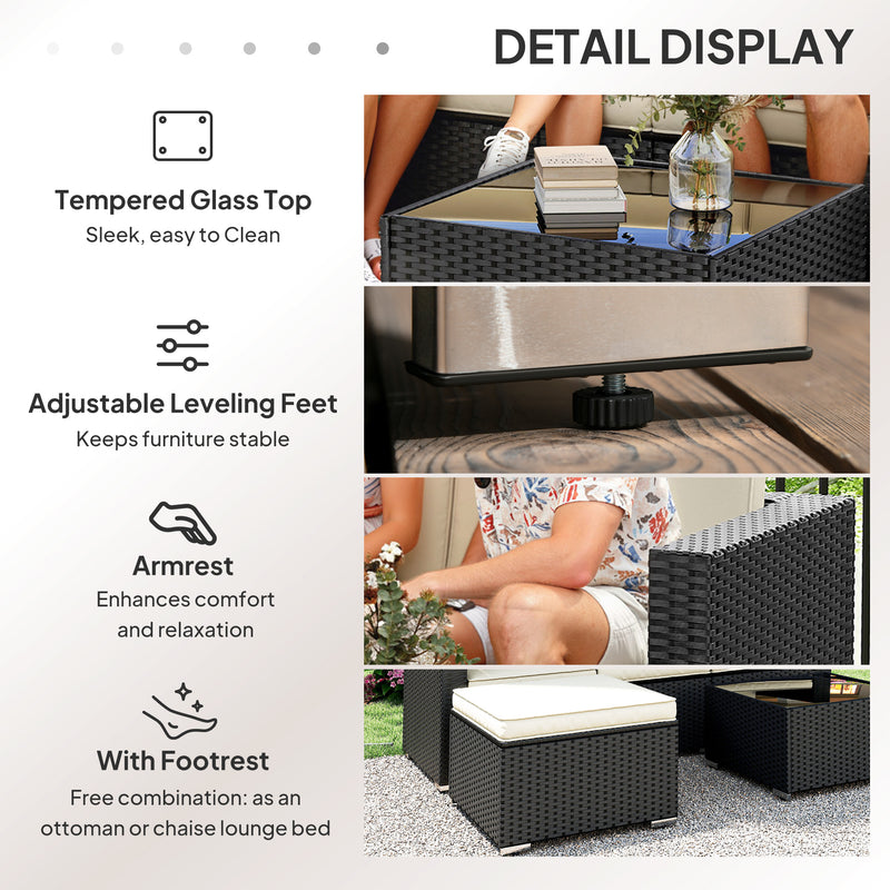 3-piece rattan sofa set – image 6