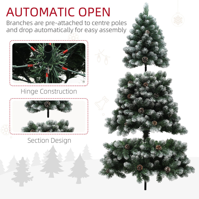 6ft snow-dipped pine Christmas tree – image 7